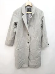 ◇ w closet ダブルクローゼット 通勤 シンプル 長袖 チェスター コート サイズF グレー系 レディース P  【1403180012877】