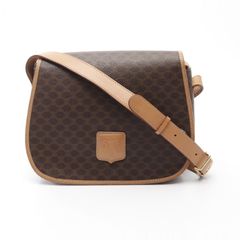 セリーヌ CELINE ショルダーバッグ マカダム ダークブラウン PVCコーティングキャンバス レザー マカダム ショルダーバッグ レディース Usのサムネイル
