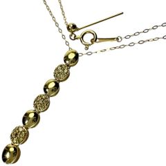 トリートメントダイヤモンド 0.17ct ネックレス K18ゴールド 18金  2.7g 45cm レディース 【中古】【真子質店】【NN】