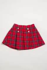 D.fesense/ネルチェックスカート　新品子供服100 キッズ 女の子のサムネイル