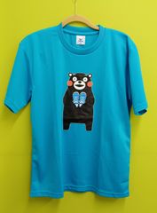 【まとめ買い割引あり】MIZUNO　ミズノ　Tシャツ　スポーツウエア　ブルー　ターコイズ　くまモン