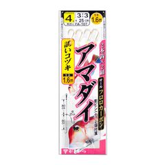 がまかつ アマダイ仕掛 2本鈎×2組 オールフロロカーボン 割ビシ小2個付属 船仕掛 釣り フィッシング 誘いコヅキ