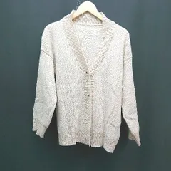 ◇ RAYCASSIN レイカズン 前ボタン閉め 大人 カジュアル 長袖 カーディガン サイズF ベージュ レディース E  【1307260006612】