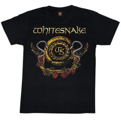 【土日も発送】WHITE SNAKE ホワイトスネイク 白蛇の紋章 Ｔシャツ ロックＴシャツ バンドＴシャツ RockYeah