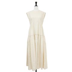 Ballsey リネンコットンムーブ フレンチスリーブティアードワンピース