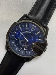 DIESEL DZ7257 腕時計 ブルーガラス 電池交換済み - メルカリ