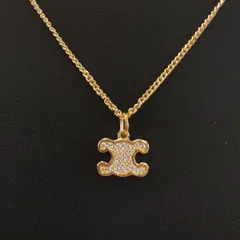 希少✨CELINE トリオンフ　12連　ゴールド　ロング　ネックレス　喜平 楽天市場】セリーヌ トリオンフ（ネックレス・ペンダント