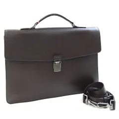  バリー 2WAYブリーフケース ダークブラウン レザー