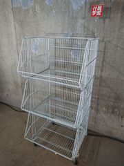 中古 什器 中古什器 ジャンブルバスケット　ネット什器  エヌアイツール 什器 ストアエキスプレス 陳列 ディスプレイ コンビニ  什器デポ