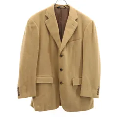 Polo by Ralph Lauren ポロバイラルフローレン 90s オールド フラノウール テーラードジャケット 92-80-170 ベージュ メンズ 古着