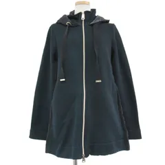HERNO ヘルノ パーカー ブルゾン アウター ネイビー 紺 44(L) 長袖 ダウン スウェット 切替 おしゃれ シンプル 無地のサムネイル