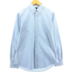 古着 ラルフローレン Ralph Lauren CUSTOM FIT ギンガムチェック 長袖 ボタンダウンチェックシャツ メンズM相当/eaa547443