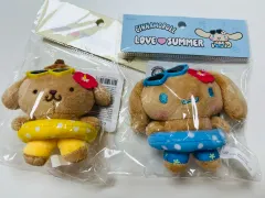 オリーブヤング サンリオコラボ ぬいぐるみキーホルダー　日焼けポムポムプリン b オリーブヤング サンリオコラボ ぬいぐるみキーホルダー 日焼け