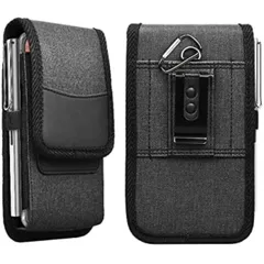 ホルスタースタイル iPhoneケース スマホポーチ ベルトケース 機能性 RFID&磁気スキミング防止付き スマートフォンベルトポーチ縦型 ホルスター携帯ケース ベルトスマホケース ベルトスマホポーチ メンズスマホ ポーチ ベルト