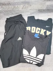 ◇ Θ 《 NIKE adidas まとめ売り3点セット　サイズXL/O/OT Tシャツ/パンツ メンズ 》 P  【1409250026430】