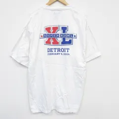 XL/古着 リーボック 半袖 ビンテージ Tシャツ メンズ 00s NFL デトロイト 大きいサイズ コットン クルーネック 白 ホワイト アメフト スー