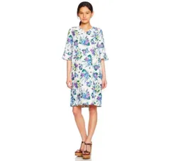 匿名配送【A/C DESIGN BY ALPHA CUBIC】花柄ワンピース　半袖　 フォーマル