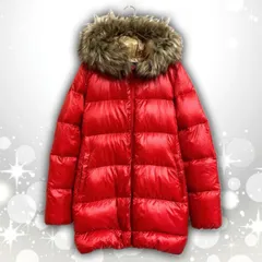 【即決ご希望額はコメントへ】 美品 GAP　ギャップ　ファー　ダウン ジャケット　レッド　ＸＳ　Y2K　ダウンコート　フーディー　光沢　シャイニー　ミドル丈　アウター　ブルゾン　ジャンパー　防寒　カジュアル　ストリート　韓国　個性的　ジップアップ　ゴージャス