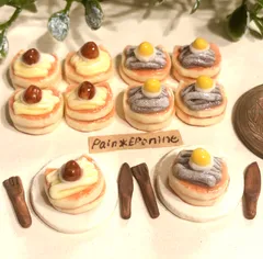 【ミニチュア】選べるにゃんこモンブランパンケーキセット