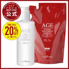 【ブランド公式】フロムネイチャー AGE エッセンス 340ml(大容量ポンプ式)＋リフィル 340ml 化粧水 大容量 詰め替え エイジ 韓国コスメ スキンケア 基礎化粧品