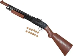 コルクガン セット 1丁 コルク玉12個付き 玉 射的 ライフル 縁日 シャンパン ワイン オープナー  イベント用品 (1丁+12玉セット)のサムネイル