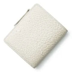 メゾン マルジェラ 4ステッチ フリップフラップ ウォレット 二つ折り財布 カーフスキン レザー ライトグレー ホワイト シルバー金具 SA1UI0023 箱付 Maison Margiela（新品・未使用品）