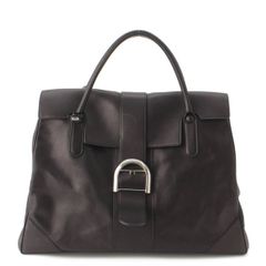 【デルヴォー】Delvaux　ブリヨンL'XXL ドリームカーフ ハンドバッグ AA0501ANF099ZPA ブラック 【中古】【鑑定済・正規品保証】192966