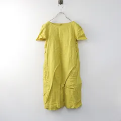 スースースーコンフォート Si-Si-Si comfort コットンリネンワンピース/イエロー 半袖 チュニック【2400014371833】