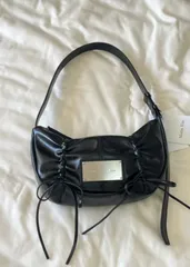 新品未使用】Makin Kim レザーショルダーバッグ ブラック
