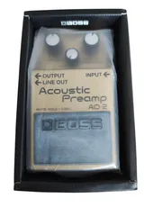 超美品　BOSS アコースティックプリアンプ AD-2 エフェクター BOSS 【BOSS×IKEBEコラボ：アクリルキーホルダープレゼント