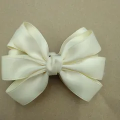 ●バナナクリップ ⑬ リボンモチーフ サテン地 リボン ヘアーアクセ ヘアクリップ シンプル 上品 かわいい おしゃれ エレガント 髪飾り