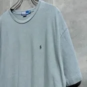 90〜00s Polo by Ralph Lauren 鹿の子Tシャツ グレー