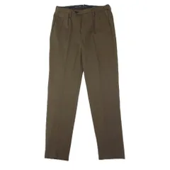 junhashimoto ジュンハシモト 1タック スラックス ストレッチ パンツ オリーブ系 M【中古】のサムネイル