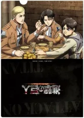 【中古】クリアファイル エレン＆リヴァイ＆エルヴィン A4クリアファイル 「進撃の巨人」