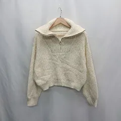 ◇ ⊇ Heather ヘザー 長袖 ニット サイズF オフホワイト レディース E  【1502180079993】