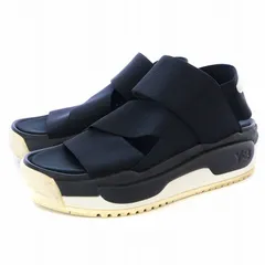 ワイスリー Y-3 ヨウジヤマモト 22SS HOKORI SANDL サンダル ストラップ 厚底 US5.5 23.5cm 黒 ブラック 白 ホワイト GX1059 /KU ■BMのサムネイル