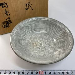 奇泉窯 朴世琦 高麗茶碗 三島手 韓国 人間国宝 抹茶碗 新品 印花紋