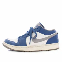 ナイキ NIKE Air Jordan 1 Low True Blue スニーカー シューズ US9.5 27.5cm 青 白 553558-412 /TK