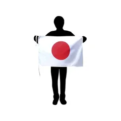 日本国旗(L)　日本代表応援用 日の丸 [50×75ｃｍ 材質：テトロン]