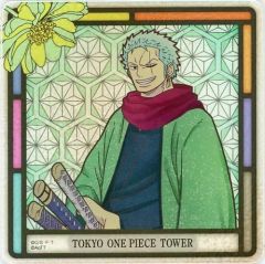 [중고] 머그컵·탕만 로로노아·조로 아크릴 코스터 [원피스] 밀짚모자 스토어 도쿄 원피스 타워점 5주년 기념