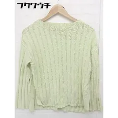 ◇ SHIPS シップス 長袖 ニット セーター グリーン系 レディース  【中古】 【1106090009233】