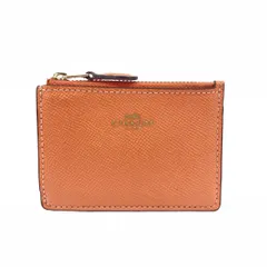 COACH コーチ  コインケース パスケース   オレンジ レザー レディース キーリング コインケース 財布　240001150298