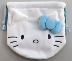 【中古】バッグ ハローキティ フェイス巾着 みずいろ ハローキティシリーズ 第2弾 「サンリオキャラクターズ」