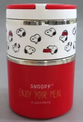 【中古】食器 スヌーピー(赤) ステンレスランチボックス2 「PEANUTS(SNOOPY)」