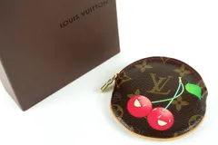 【新品同様・未使用】LOUIS VUITTON ヴィトン ポルトモネ ロン モノグラム チェリー コインケース 小銭入れ 財布【JV70】