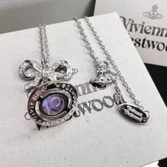 Vivienne Westwood タイニーオーブネックレス　シルバー×パープル Vivienne Westwood（ネックレス ・ パープル/紫色系）のフリマ