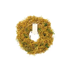 ☆ ミモザ風 ☆ ナチュラルリース M ナチュラルリース M フラワーアレンジメント 造花 ブリザードフラワー ギフト 箱入り フラワーギフト オシャレ 玄関飾り かわいい 可愛い インテリア 玄関 リビング おしゃれ オールシーズン 母の日 ギフト お祝い