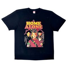 オリジナル 5.6オンス ミディアム ヘビーウェイト ハイクオリティ ムービー Tシャツ ホームアローン ケビン 泥棒コンビ マコーレーカルキン 留守番 クリスマス コメディ映画 黒 ブラック XS(SS) S M L XL(LL) ジャスト オーバー サイズ
