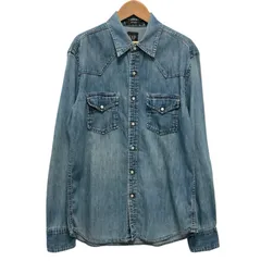 ギャップ GAP ソフトデニムシャツ Mサイズ シャツ スナップボタン 長袖シャツ FITTED アメカジ Y2K 古着 C504