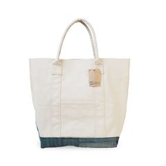 6号帆布トートバッグ｜ビンテージデニムパッチワーク【T.K GARMENT SUPPLY】